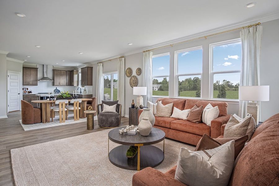 Representative furnished interior of a home built from the 2338 Modeled by KB Home in Cottages at Clovis Point, Kings Mountain (Image 5).