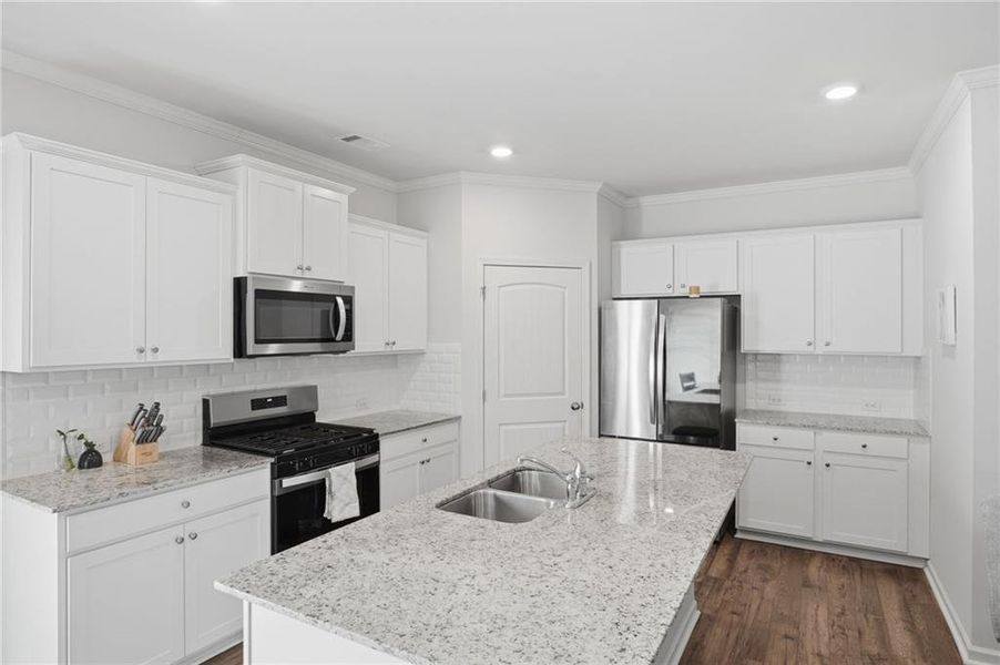 Furnished interior view inside a new home in , Buford (Image 11).