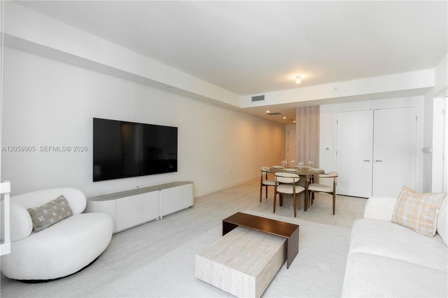 Furnished interior view inside a new home in , Miami (Image 10).