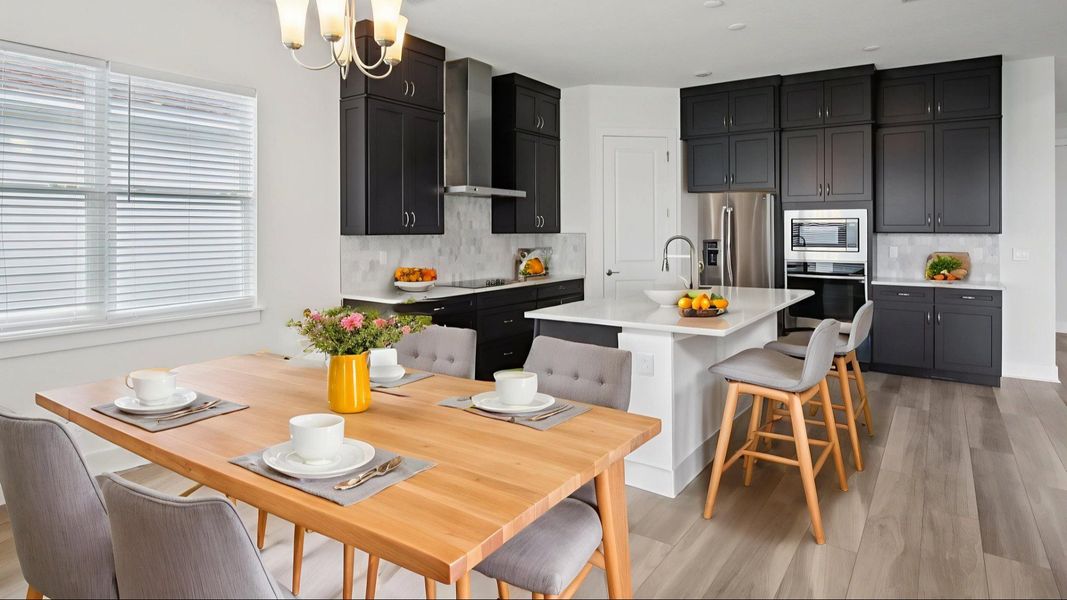 The Virtually Staged Kitchen and Dining Room