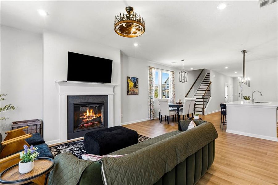 Furnished interior view inside a new home in Annsbury Park, Lilburn (Image 18).