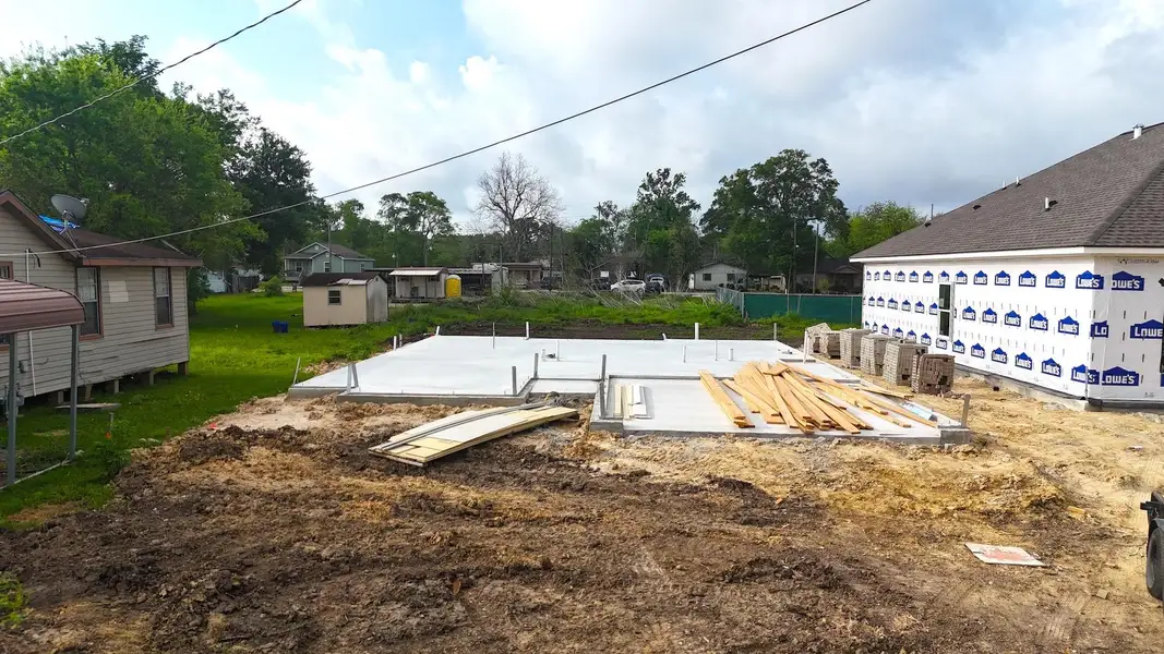In-progress construction of a new home in , Beaumont, TX (Image 3).