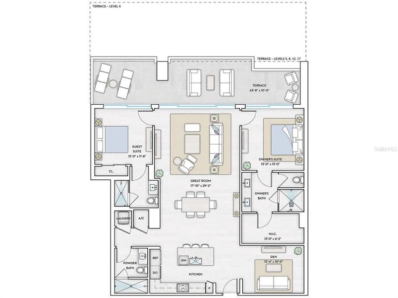 2D floor plan layout of this home in , Sarasota, FL (Image 3). 2D floor plan layout of this home in , Sarasota, FL (Image 3).
