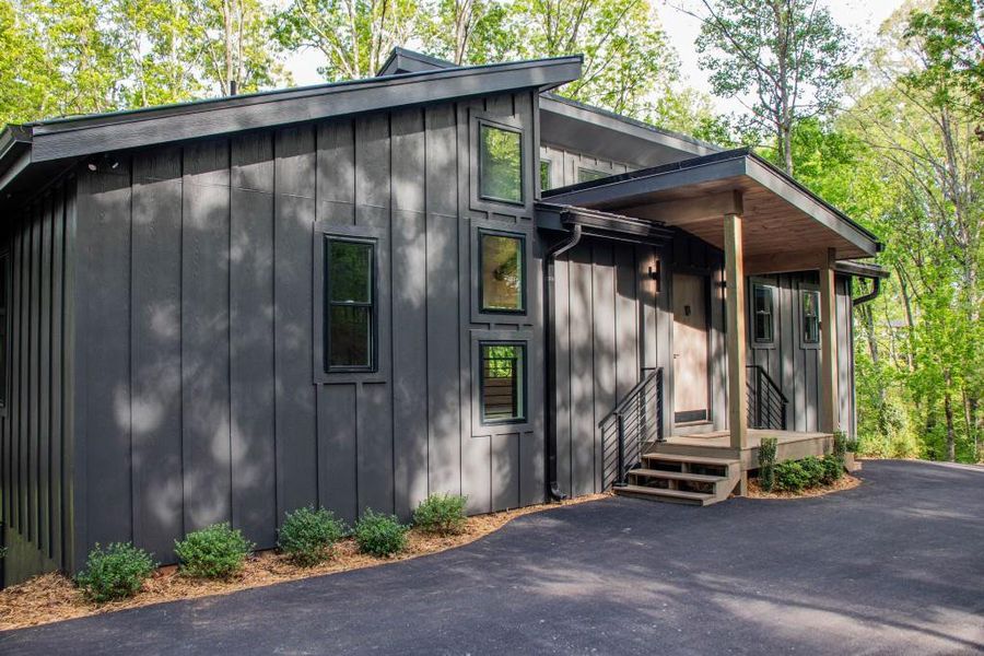 Exterior details and patio area of a home in , Blue Ridge (Image 34).