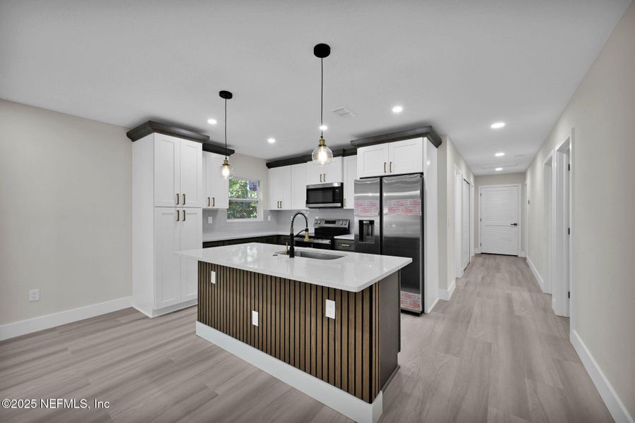 Furnished interior view inside a new home in , Jacksonville (Image 10). Furnished interior view inside a new home in , Jacksonville (Image 10).