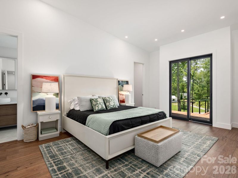 Furnished interior view inside a new home in , Mills River (Image 12).