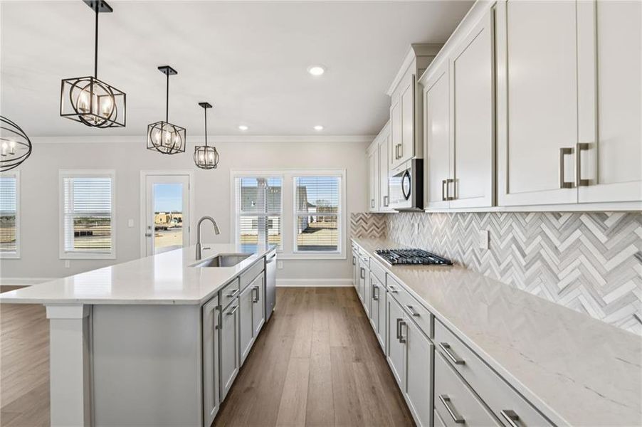Furnished interior view inside a new home in River Pointe, Monroe (Image 10).