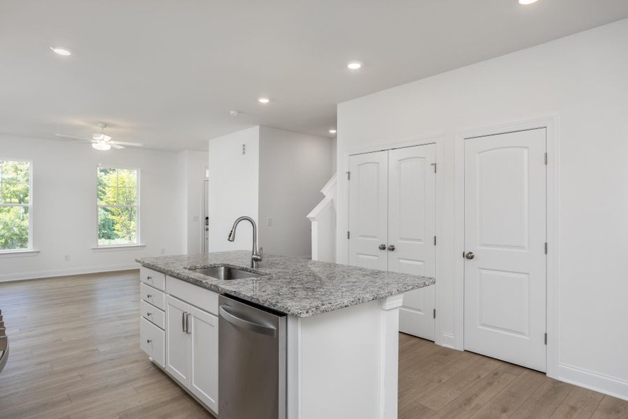 Furnished interior view inside a new home in Enclave at Traditions Townhomes, Wake Forest (Image 7).