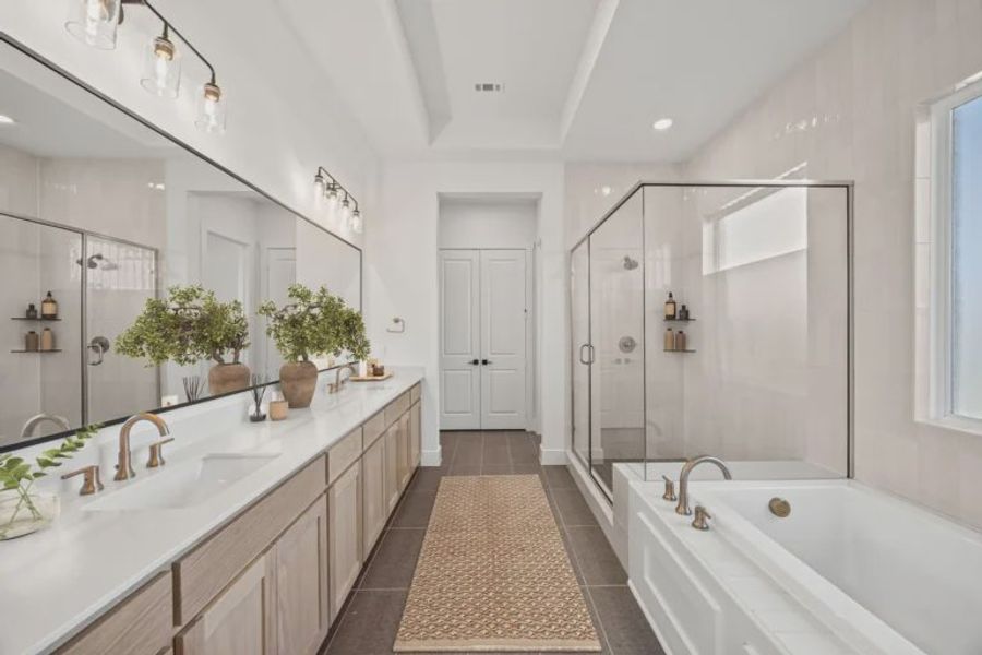 Furnished interior view inside a new home in Chatham Reserve, Providence Village (Image 14).