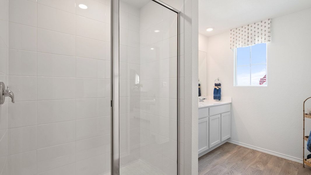 Representative furnished interior of a home built from the The Lyndon by D.R. Horton in Valverde, Bastrop (Image 34). Representative furnished interior of a home built from the The Lyndon by D.R. Horton in Valverde, Bastrop (Image 34).