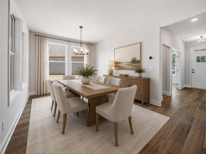 Furnished interior view inside a new home in , Hiram (Image 7).