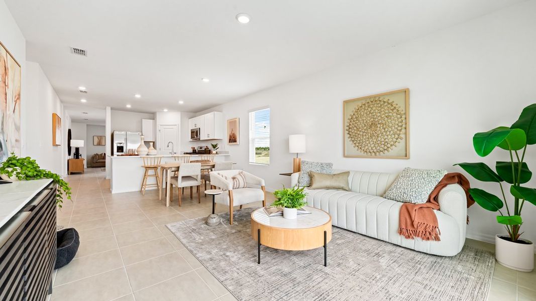 Furnished interior view inside a new home in Palm Wind, Hudson (Image 10).