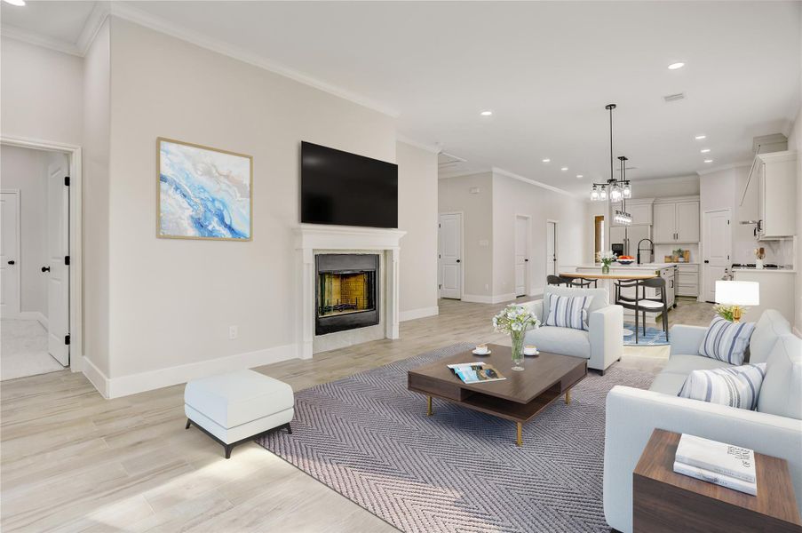 Furnished interior view inside a new home in , Houston (Image 11).