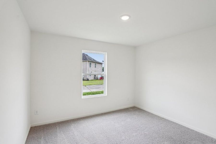 A room with a window.