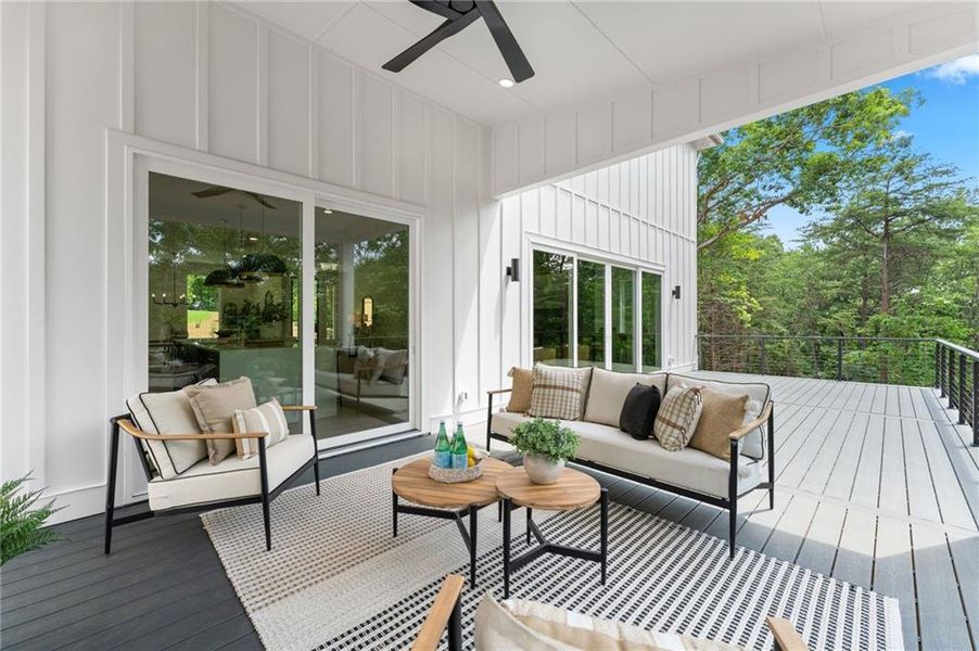 Exterior details and patio area of a home in , Dawsonville (Image 3).
