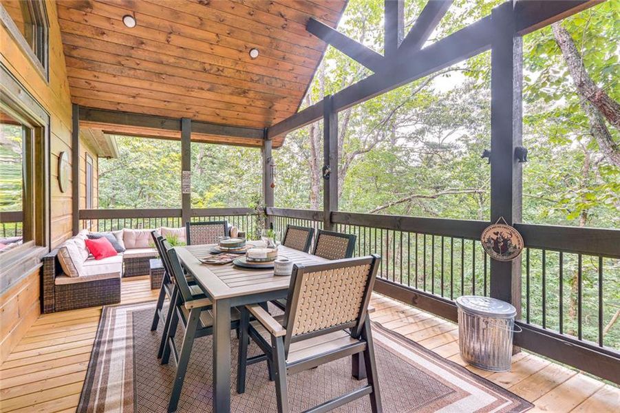 Exterior details and patio area of a home in , Ellijay (Image 26). Exterior details and patio area of a home in , Ellijay (Image 26).