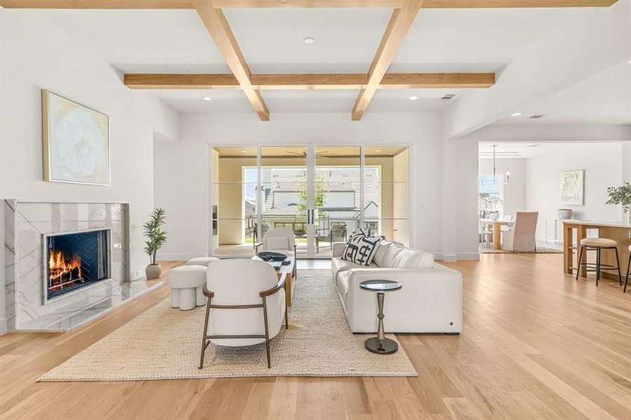 Furnished interior view inside a new home in , Fort Worth (Image 11).