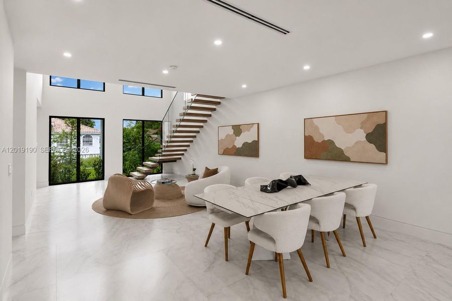 Furnished interior view inside a new home in , Miami (Image 15).