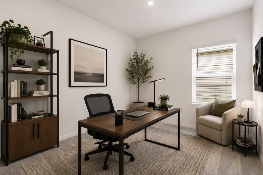 Representative furnished interior of a home built from the Buttonwood by Taylor Morrison in Coopers Meadow, Jacksonville (Image 9).