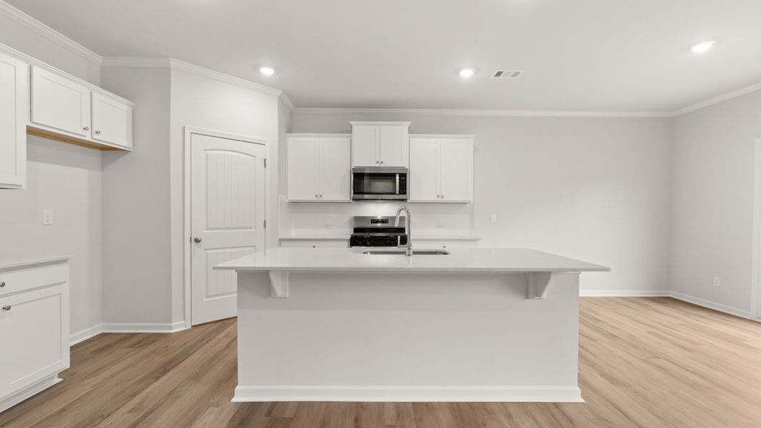 Representative furnished interior of a home built from the Hayden by D.R. Horton in Hamptons at Riverwood South, Dallas (Image 6).