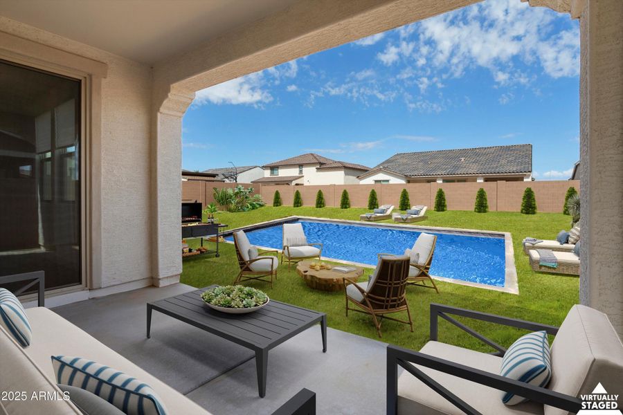 Rear Patio - Virtually Staged Rear Patio - Virtually Staged