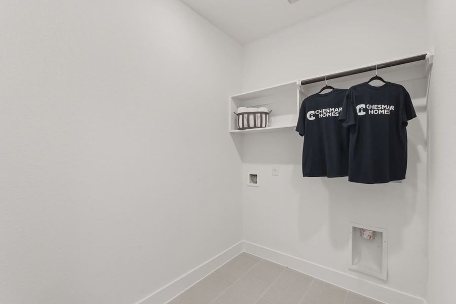 Representative unfurnished interior of a home built from the Chalet by Chesmar Homes in Meridiana Townhomes, Iowa Colony (Image 36).