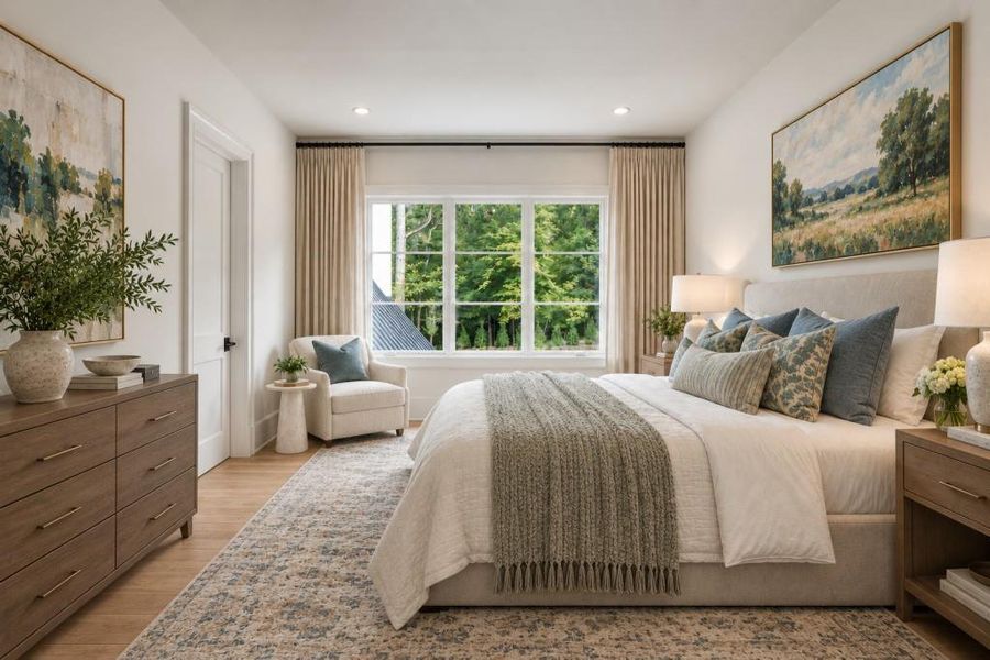 Furnished interior view inside a new home in , Atlanta (Image 48).