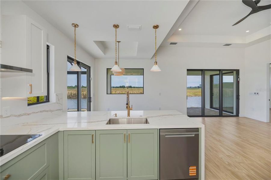 Furnished interior view inside a new home in , Placida (Image 14).