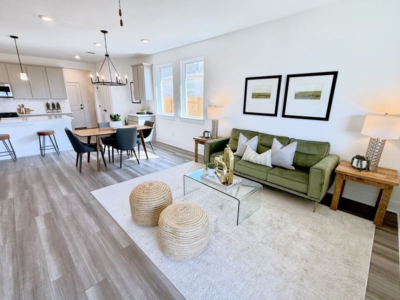 Furnished interior view inside a new home in Sage Collection – Freedom at Anthem, Kyle (Image 11).