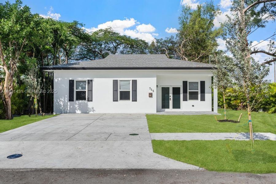Exterior details and patio area of a home in , Miami (Image 12). Exterior details and patio area of a home in , Miami (Image 12).