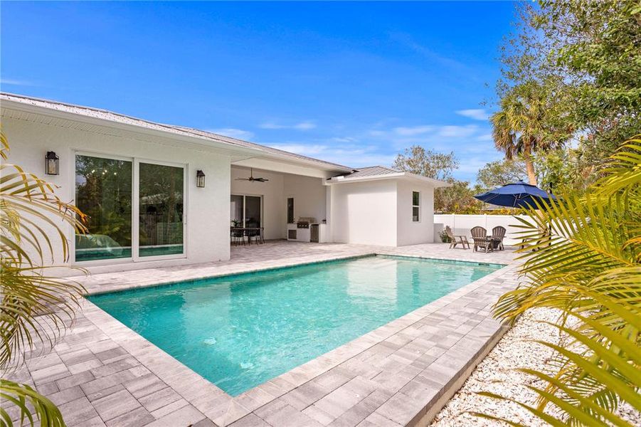 Exterior details and patio area of a home in , Sarasota (Image 31).
