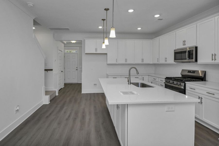 Furnished interior view inside a new home in Lake Carolina Townhomes, Columbia (Image 12).