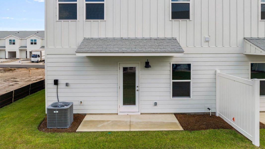 Exterior details and patio area of a home in Chateau Nemours, Port Saint Joe (Image 17).