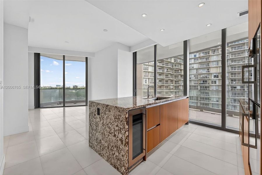 Furnished interior view inside a new home in , Miami (Image 8).
