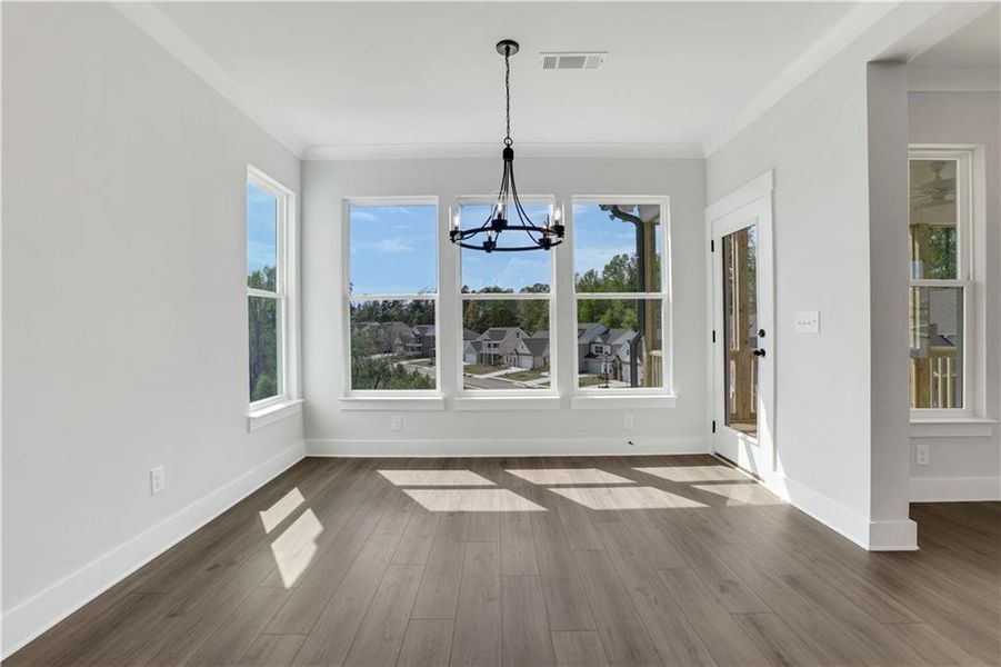 Spacious, unfurnished interior of a new home in Cambridge, Flowery Branch (Image 36). Spacious, unfurnished interior of a new home in Cambridge, Flowery Branch (Image 36).