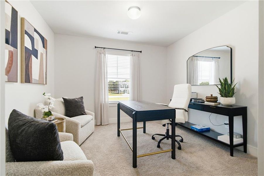 Furnished interior view inside a new home in , Cartersville (Image 14).