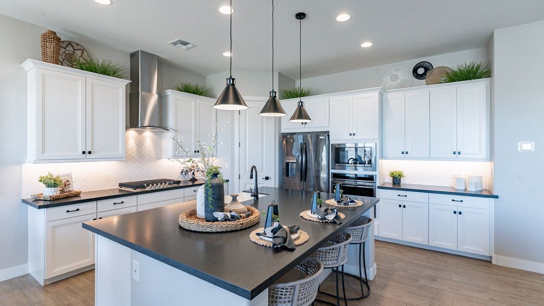 Representative furnished interior of a home built from the Crimson by DRB Homes in Arroyo Seco - Palazzo, Buckeye (Image 11).