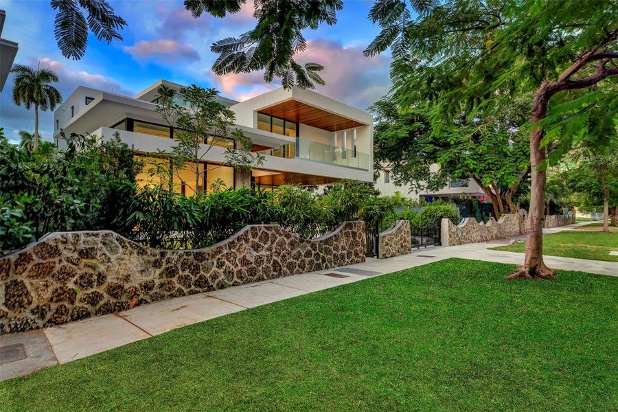 Exterior details and patio area of a home in , Miami (Image 26). Exterior details and patio area of a home in , Miami (Image 26).