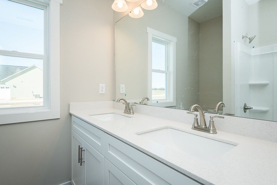 Representative interior finishes for a home built from the Harrison by Foundation Home Builders LLC in Old Hickory Crossing, Mocksville (Image 12). Representative interior finishes for a home built from the Harrison by Foundation Home Builders LLC in Old Hickory Crossing, Mocksville (Image 12).