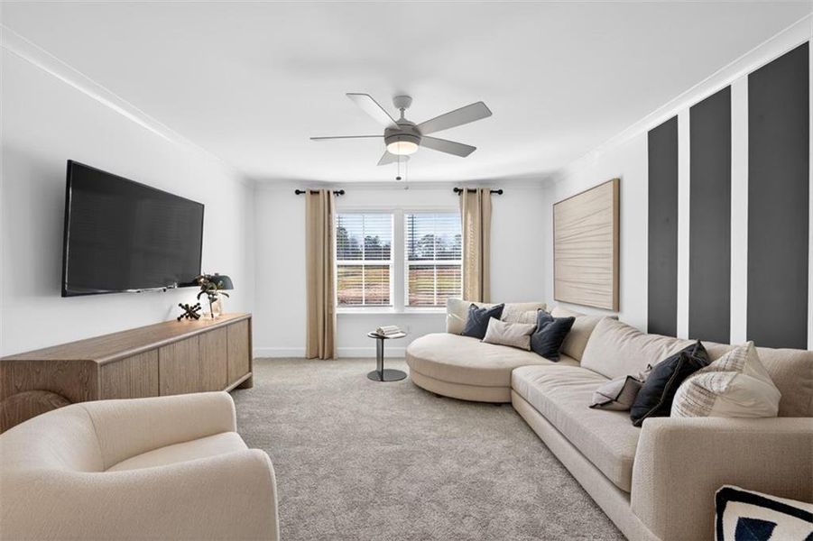 Furnished interior view inside a new home in Linden Grove, Powder Springs (Image 29).