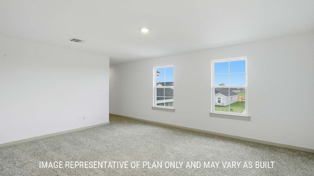 Representative unfurnished interior of a home built from the Mitchell by D.R. Horton in China Grove, China (Image 23).