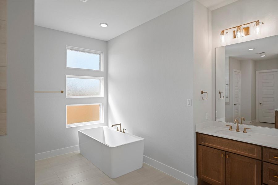 Furnished interior view inside a new home in Bridgeland 80′, Cypress (Image 4). Furnished interior view inside a new home in Bridgeland 80′, Cypress (Image 4).