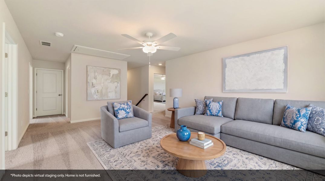 Furnished interior view inside a new home in Mayfair Village, Spartanburg (Image 12). Furnished interior view inside a new home in Mayfair Village, Spartanburg (Image 12).