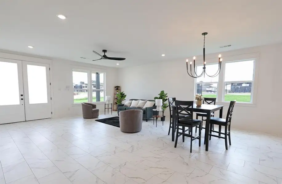 Furnished interior view inside a new home in , Fort Worth (Image 6). Furnished interior view inside a new home in , Fort Worth (Image 6).