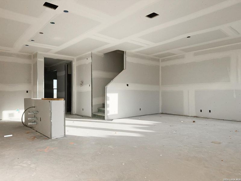 In-progress construction of a new home in Cordova Trails, Seguin, TX (Image 18).