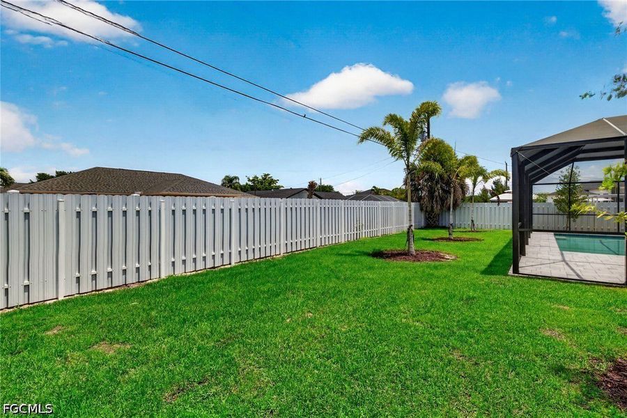 Exterior details and patio area of a home in Cape Coral, Cape Coral (Image 24).