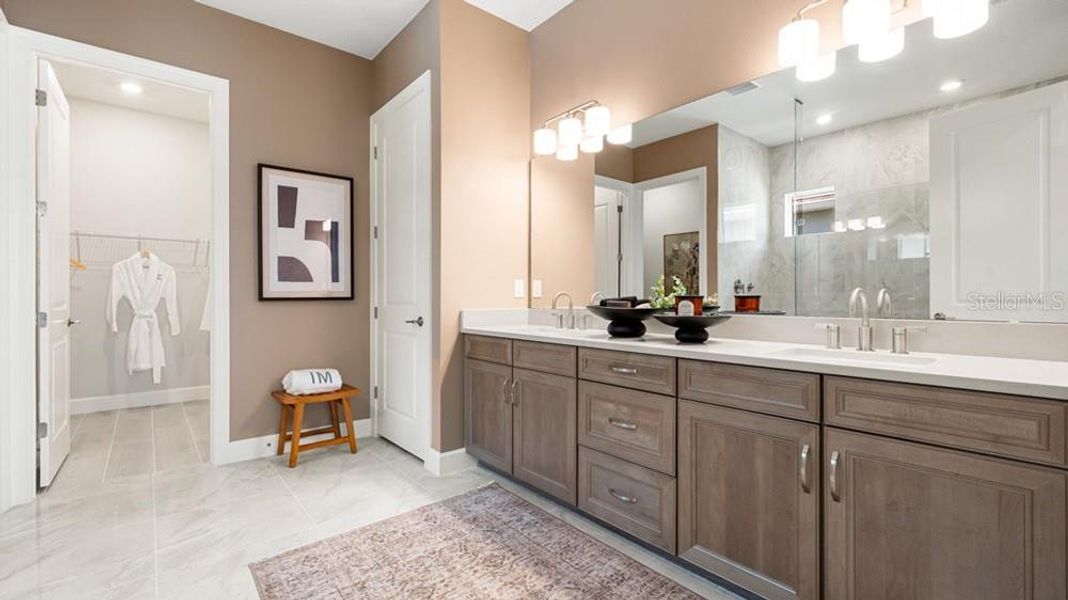 Furnished interior view inside a new home in Esplanade at Wellen Park, Englewood (Image 13).