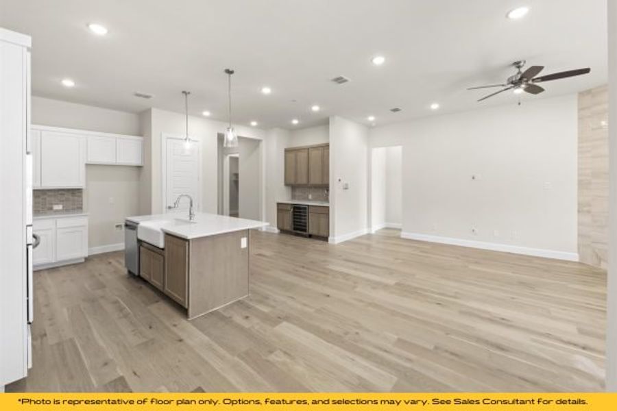 Representative unfurnished interior of a home built from the The Cayman by Stonefield Homes in The Highlands, Rockwall (Image 24).
