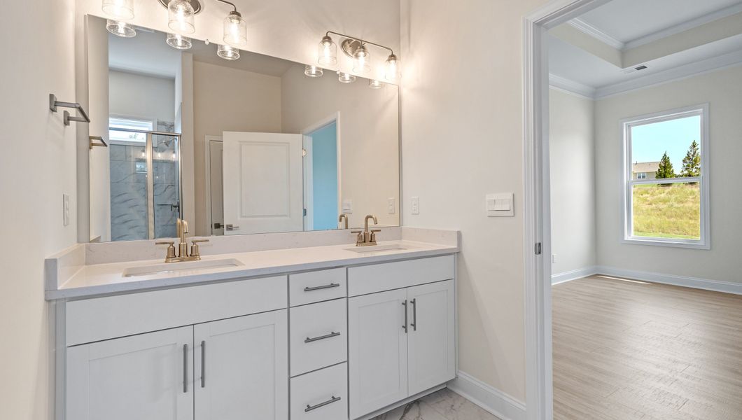 Furnished interior view inside a new home in The Villas at Pine Valley, Boiling Springs (Image 10). Furnished interior view inside a new home in The Villas at Pine Valley, Boiling Springs (Image 10).