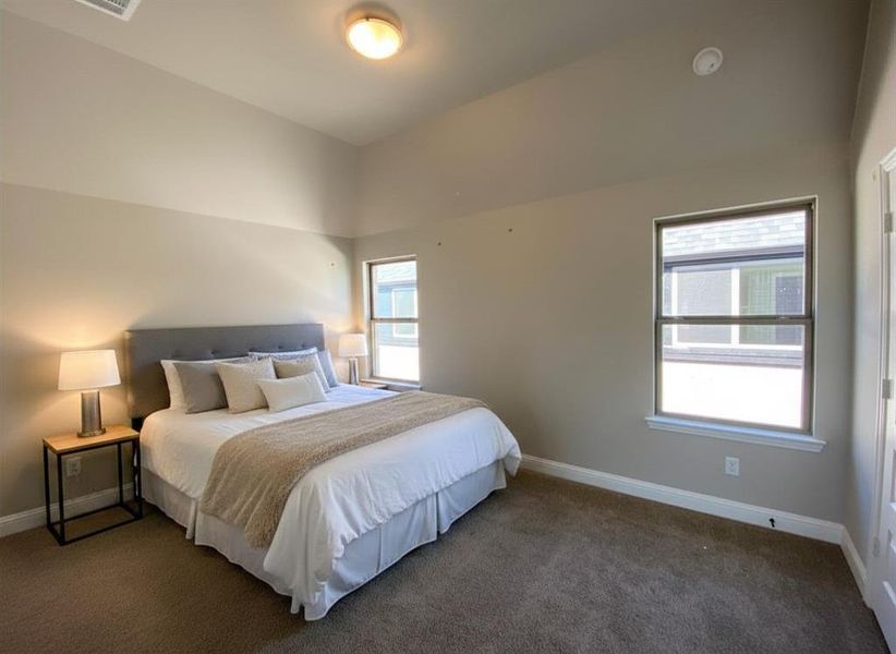 Bed 2 with vaulted ceiling